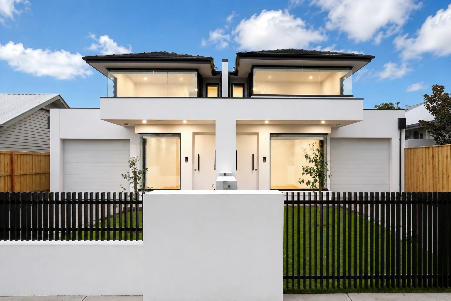Modern White Duplex project photo 1